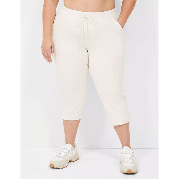 LIVI Lane Bryant Athletic Pants Womens 26/28 4X Plus Knit Capri Trouser Workout - Picture 2 of 3